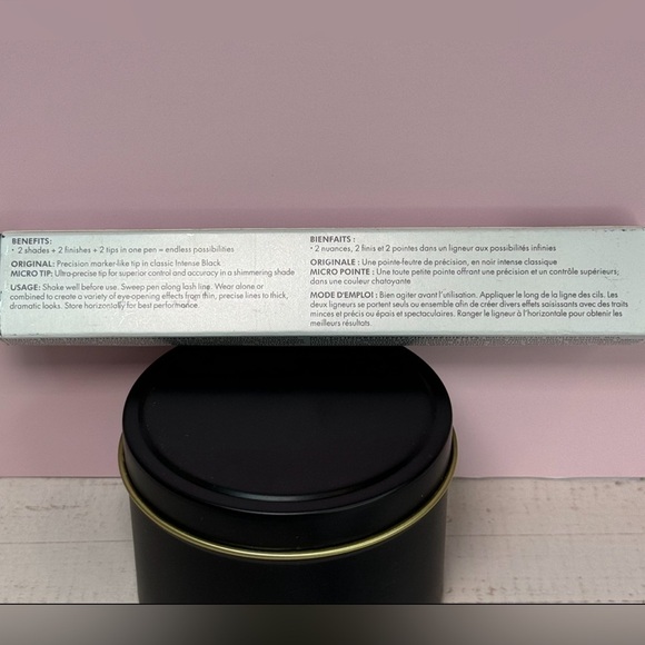 Stila Stay All Day Dual Eyeliner-Original/Micro (Black & Rum Punch) NIB .033 oz - Picture 2 of 4